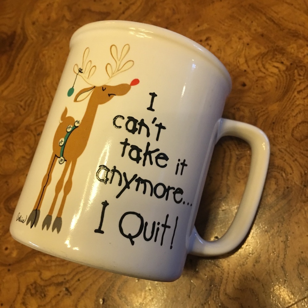 Message Mug w/ Santa 3” x 4”